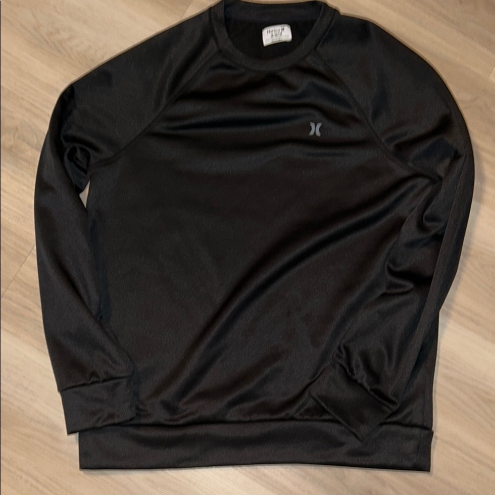 Hurley Sweatshirt Men's Crewneck Performance M Black Fleece Casual